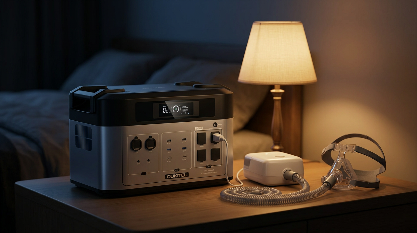 Portable Power Station for CPAP: How to Size Runtime, Humidifier Load and Battery Backup
