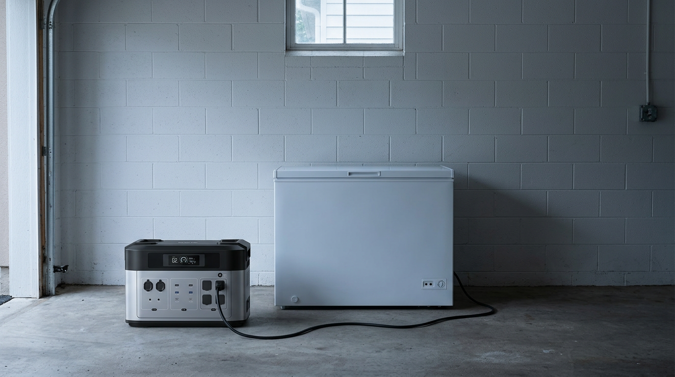 Portable Power Station for Freezer Backup: Runtime by Size and Temperature