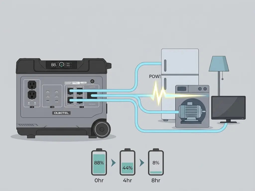 What Can a 3300W Power Station Run? Home Backup Load Planning