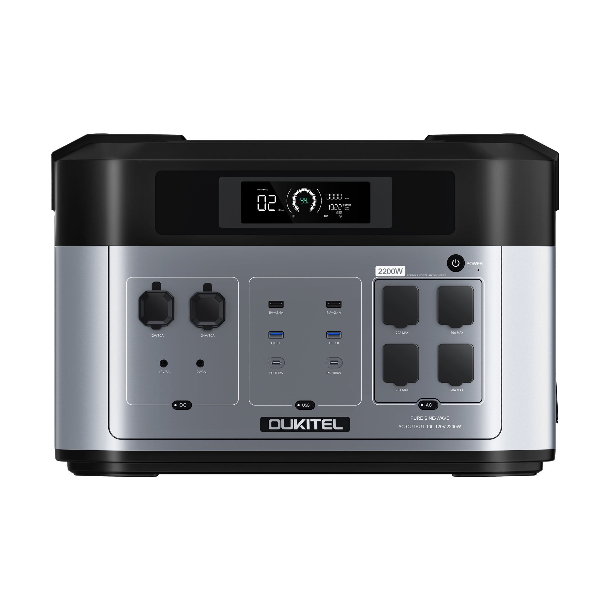 OUKITEL BP2000 Portable Power Station 2200W/2048Wh| OUKITEL Power