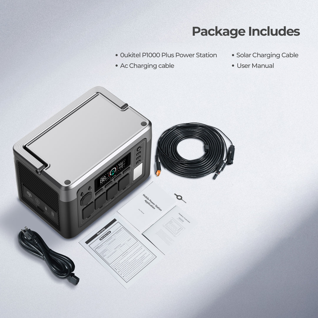 OUKITEL P1000 PLUS Portable Power Station 1800W/1024Wh| OUKITEL Power