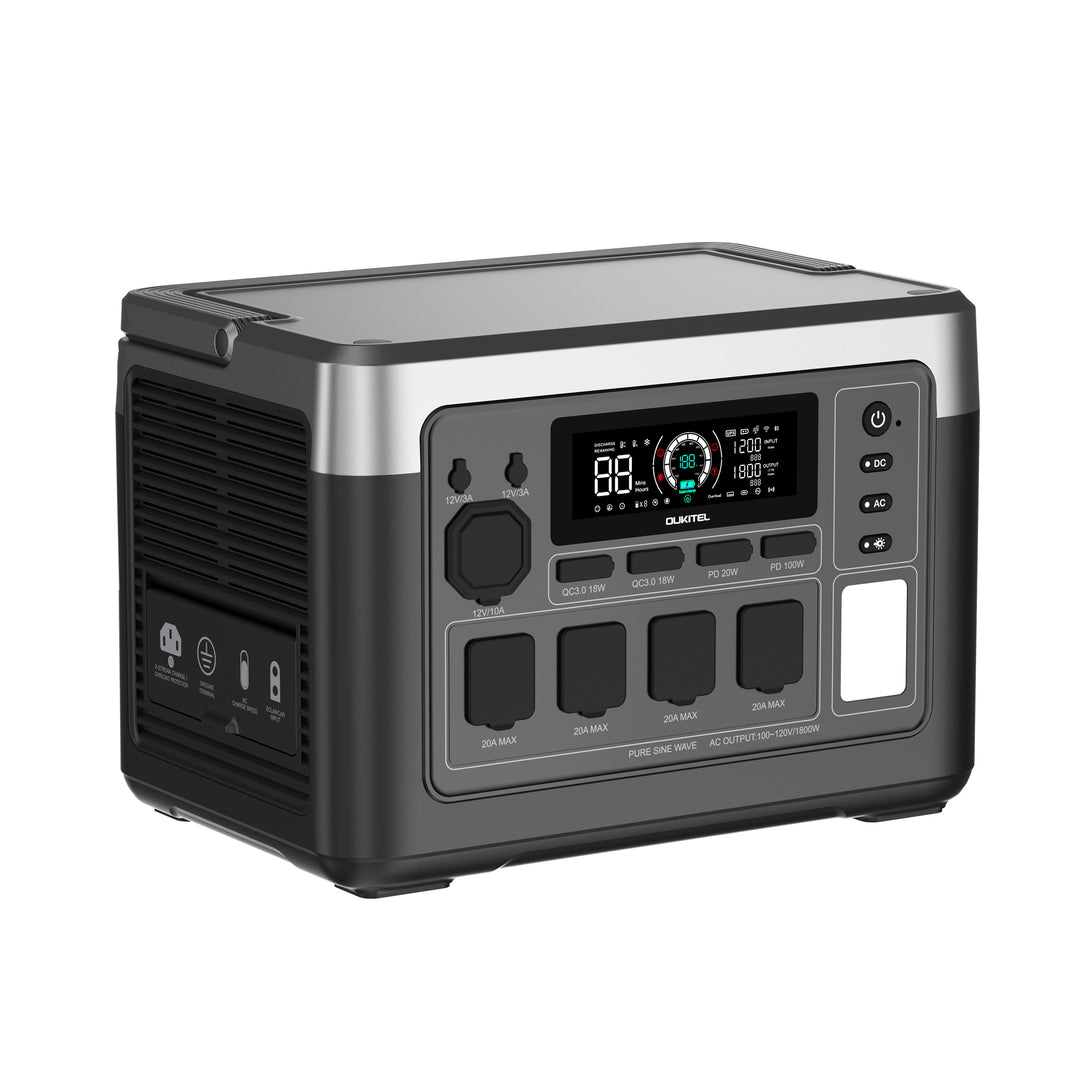 OUKITEL P1000 PLUS Portable Power Station + 100W Solar Panel