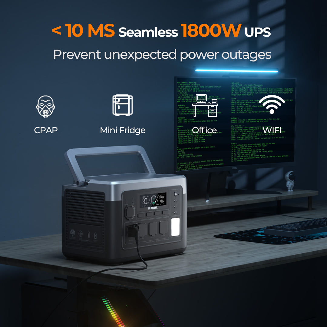 OUKITEL P1000 PLUS Portable Power Station 1800W/1024Wh| OUKITEL Power