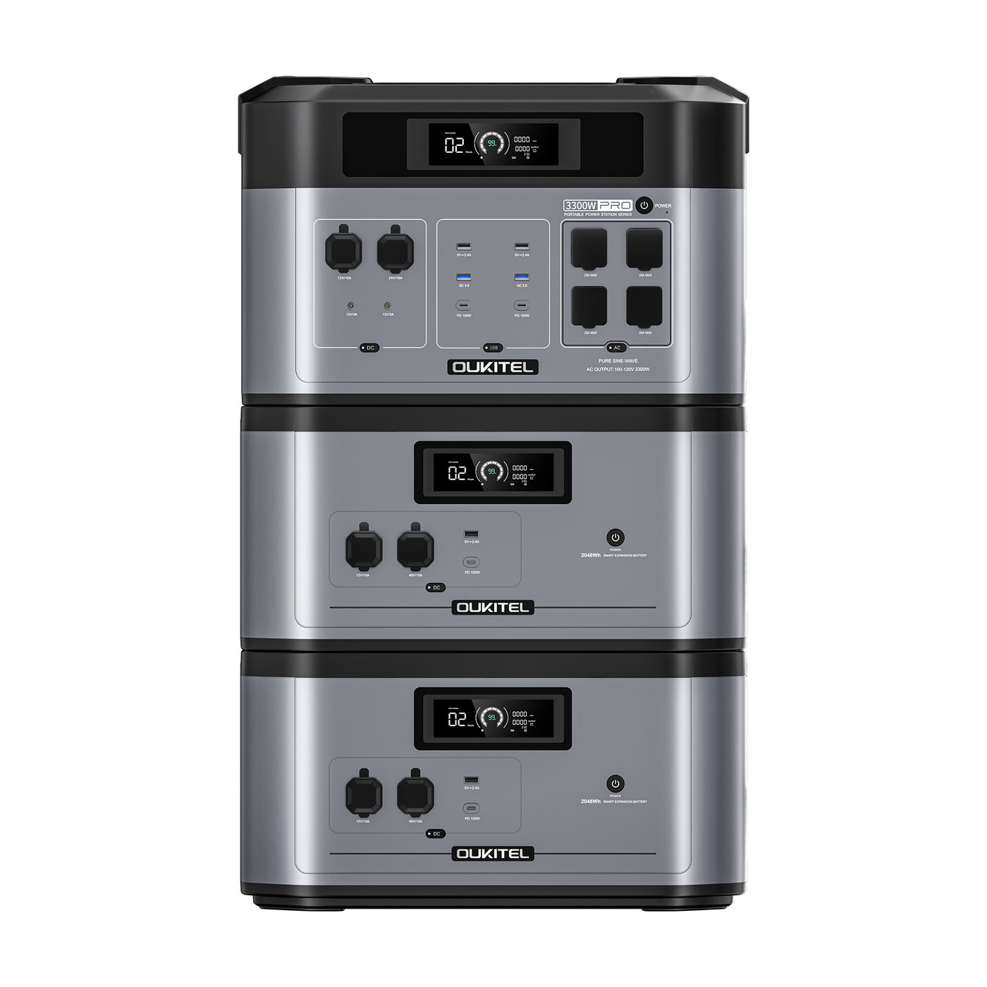OUKITEL BP2000 PRO Portable Power Station 3300W