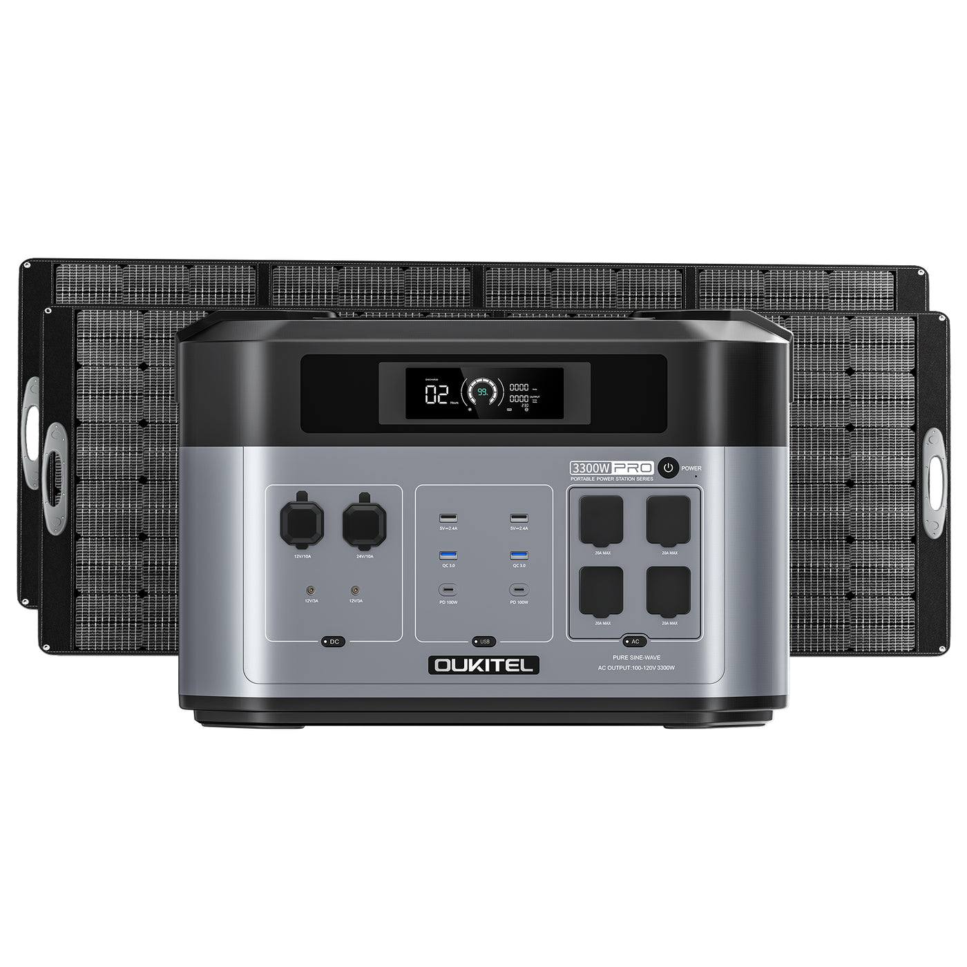 OUKITEL BP2000 PRO Portable Power Station 3300W