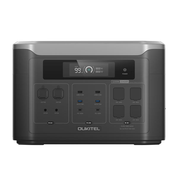 OUKITEL BP3000 Portable Power Station 3200W | 2048Wh